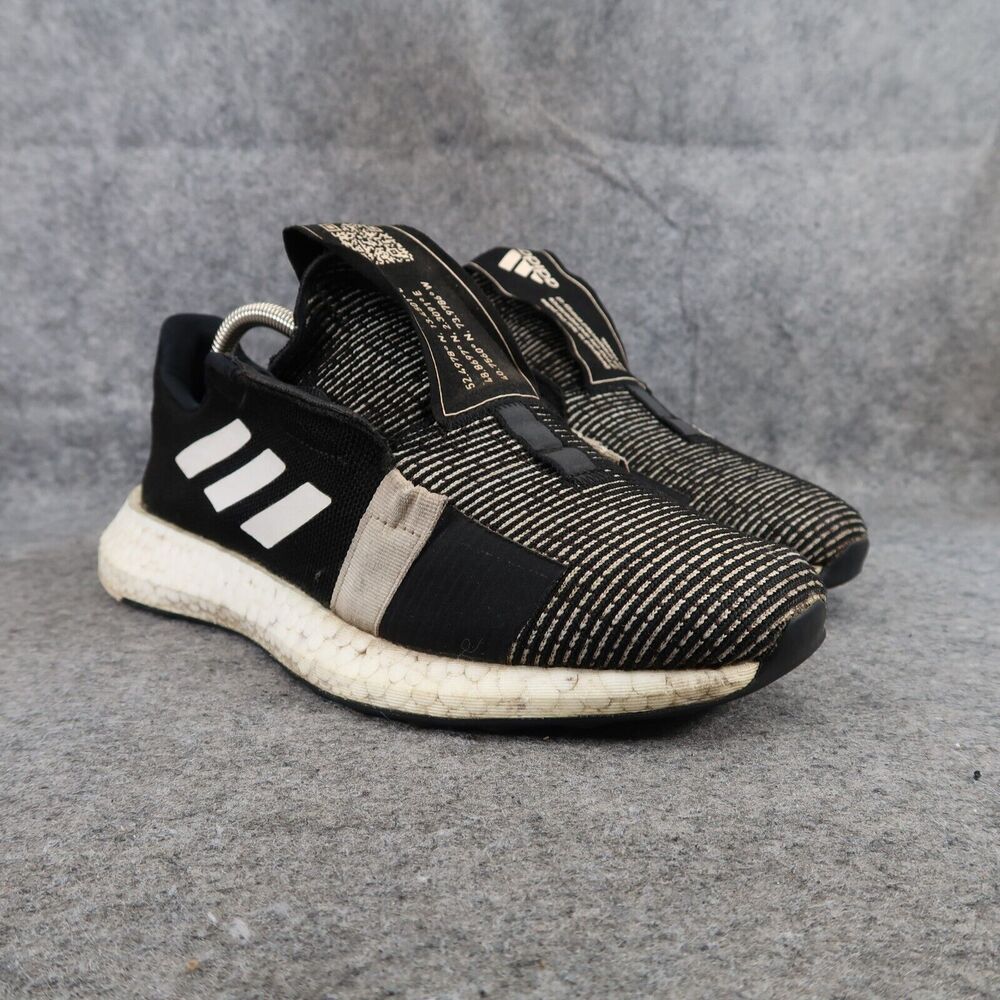 Adidas Shoes Men 8 Athletic Trainer SenseBoost Running Sport Active Casual Black - Picture 1 of 16